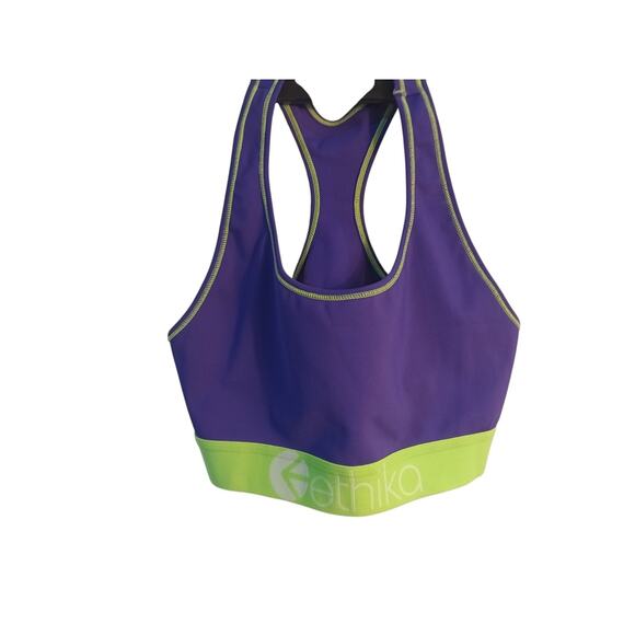 WOMEN'S SPORTS BRA | PURPLE SKULL'E Sz Medium - Picture 1 of 5